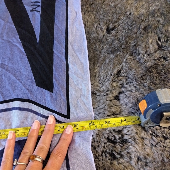 Nina Ricci Logo Silk Scarf Purple - Picture 4 of 6